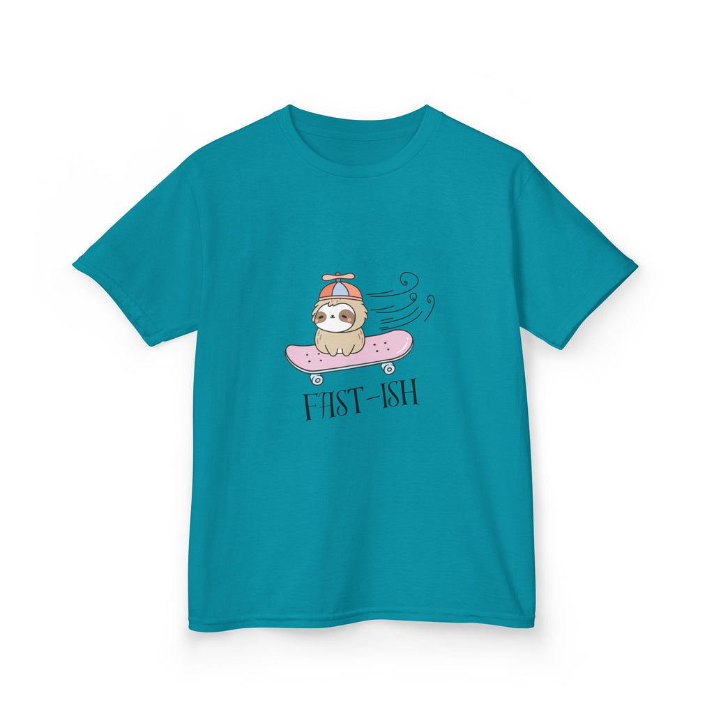 Youth 'Fast-ish' Sloth on Pink Board classic tee