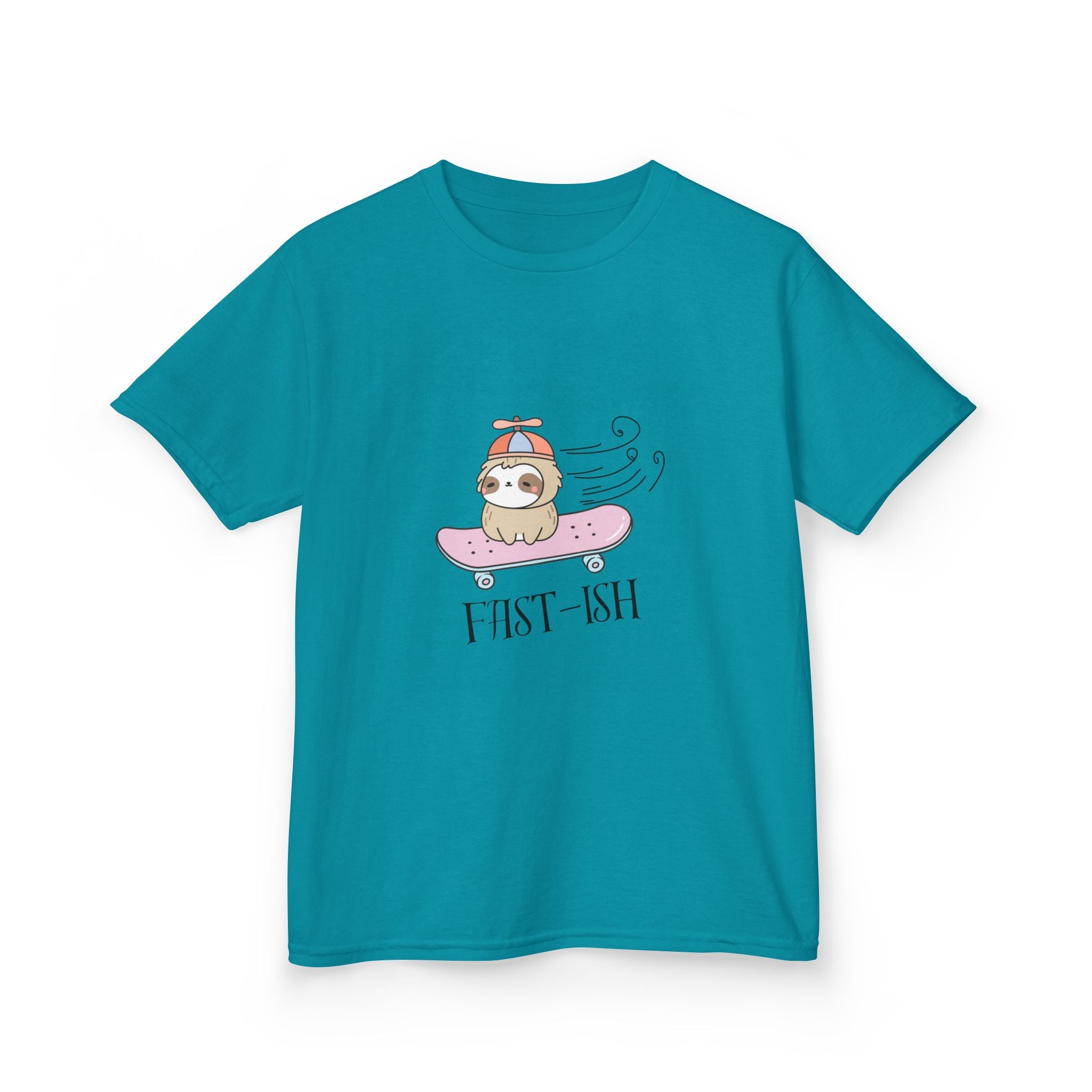 Youth 'Fast-ish' Sloth on Pink Board classic tee