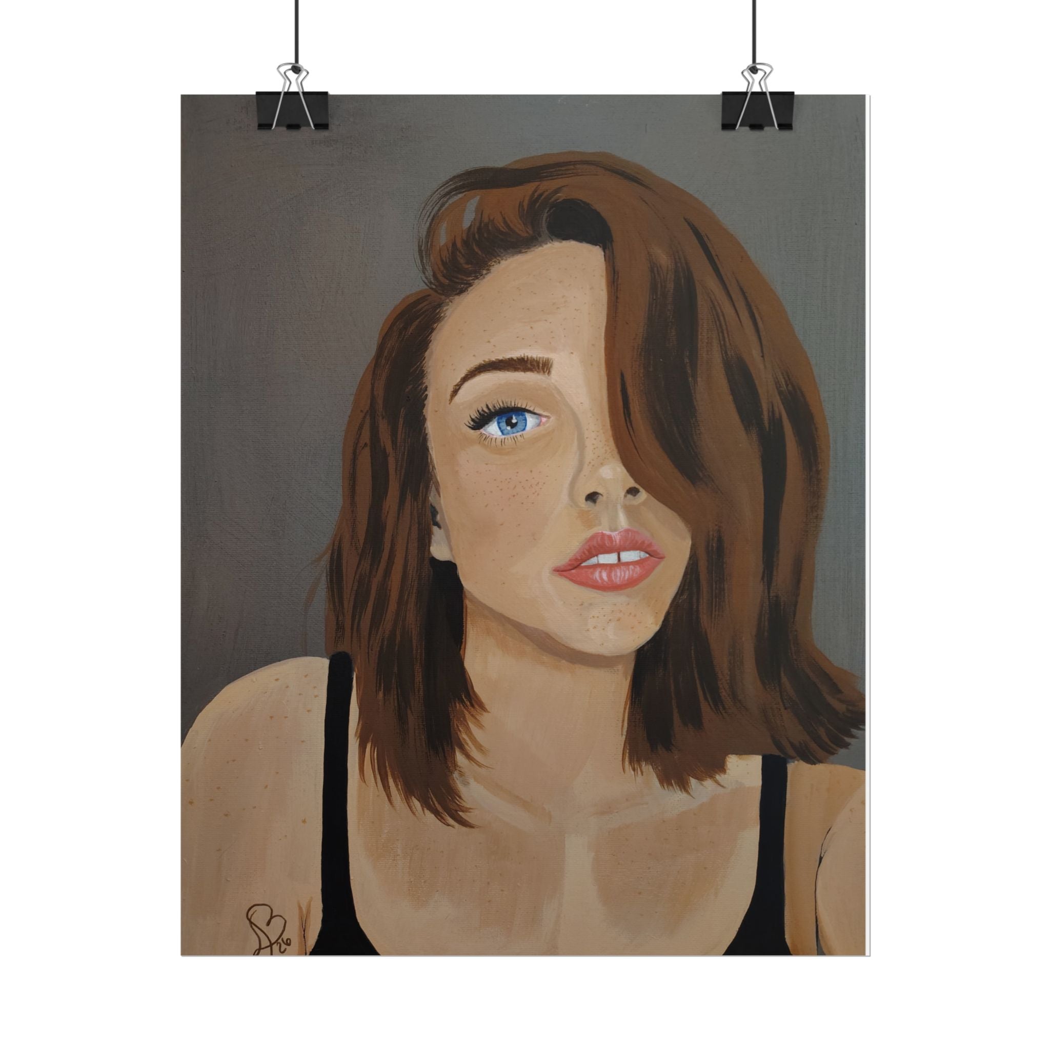 Rolled Poster — Portrait "Freckled Girl" Art Print