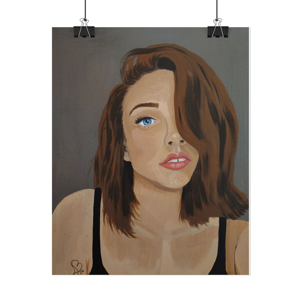 Rolled Poster — Portrait "Freckled Girl" Art Print