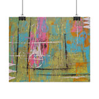 Abstract "1980s Puke" Color Splash Poster — Vibrant Modern Wall Art (Rolled Poster)