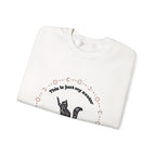 Cat Lover Sweatshirt — "This Is Just My Avatar, I’m Really a Housecat" Crewneck