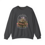 True Crime Book Club Sweatshirt — "True Crime & Tea" Vintage Stack Design