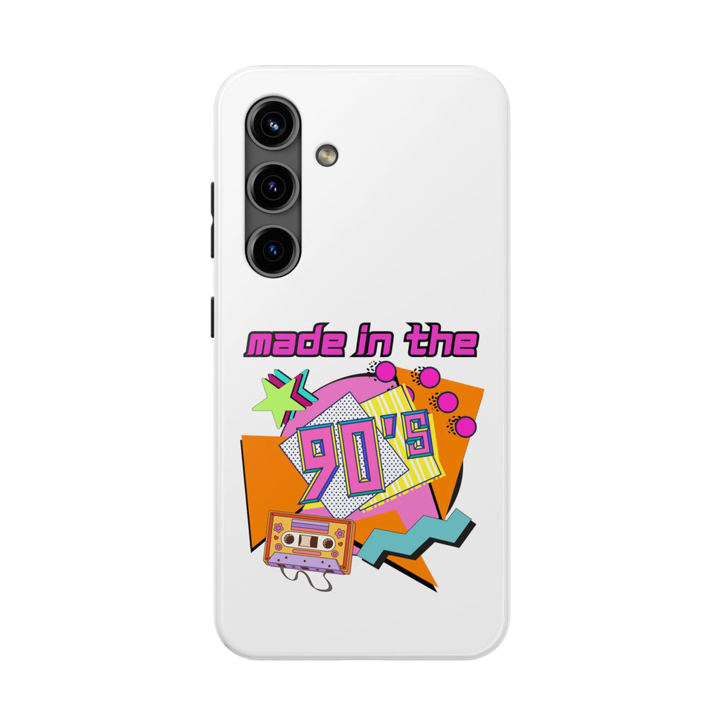 90s Retro Tough Phone Case — "Made in the 90's" Cassette Graphic