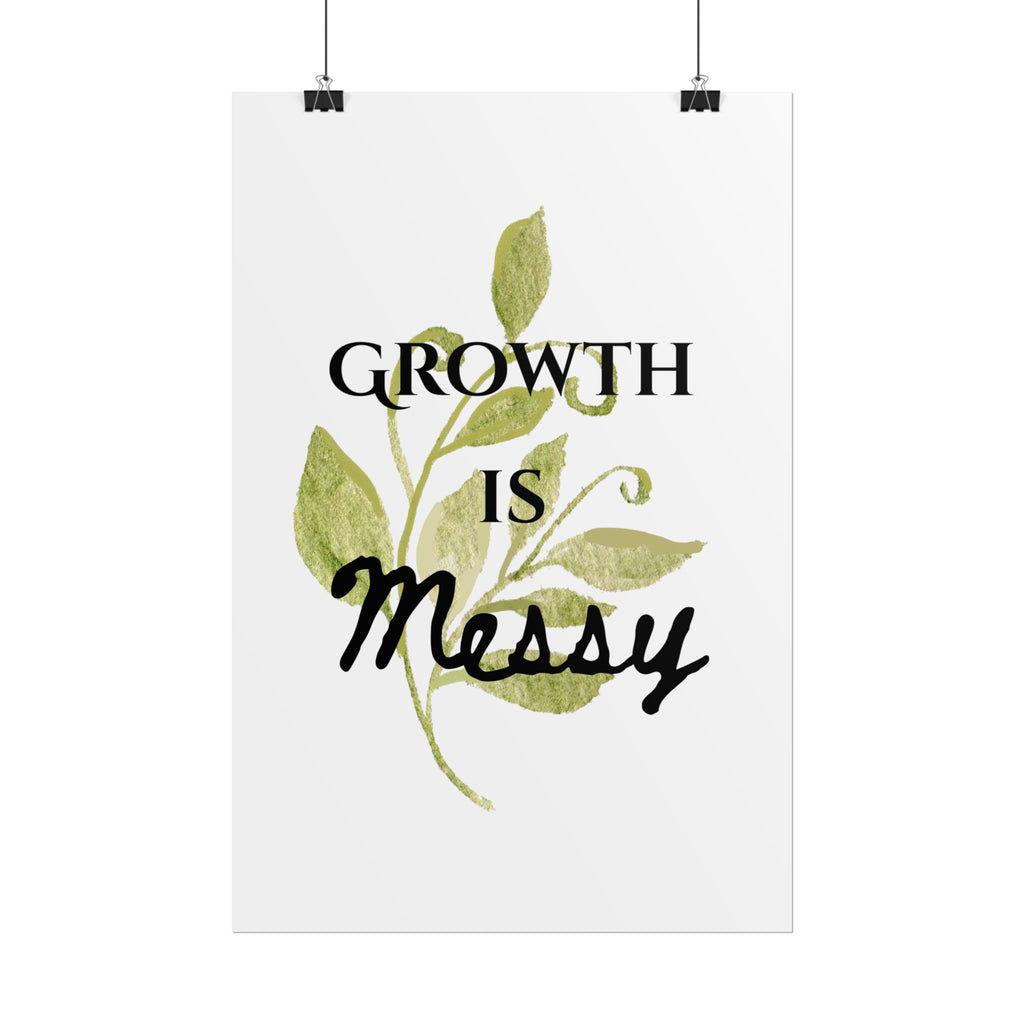 "Growth Is Messy" Botanical Wall Art Print