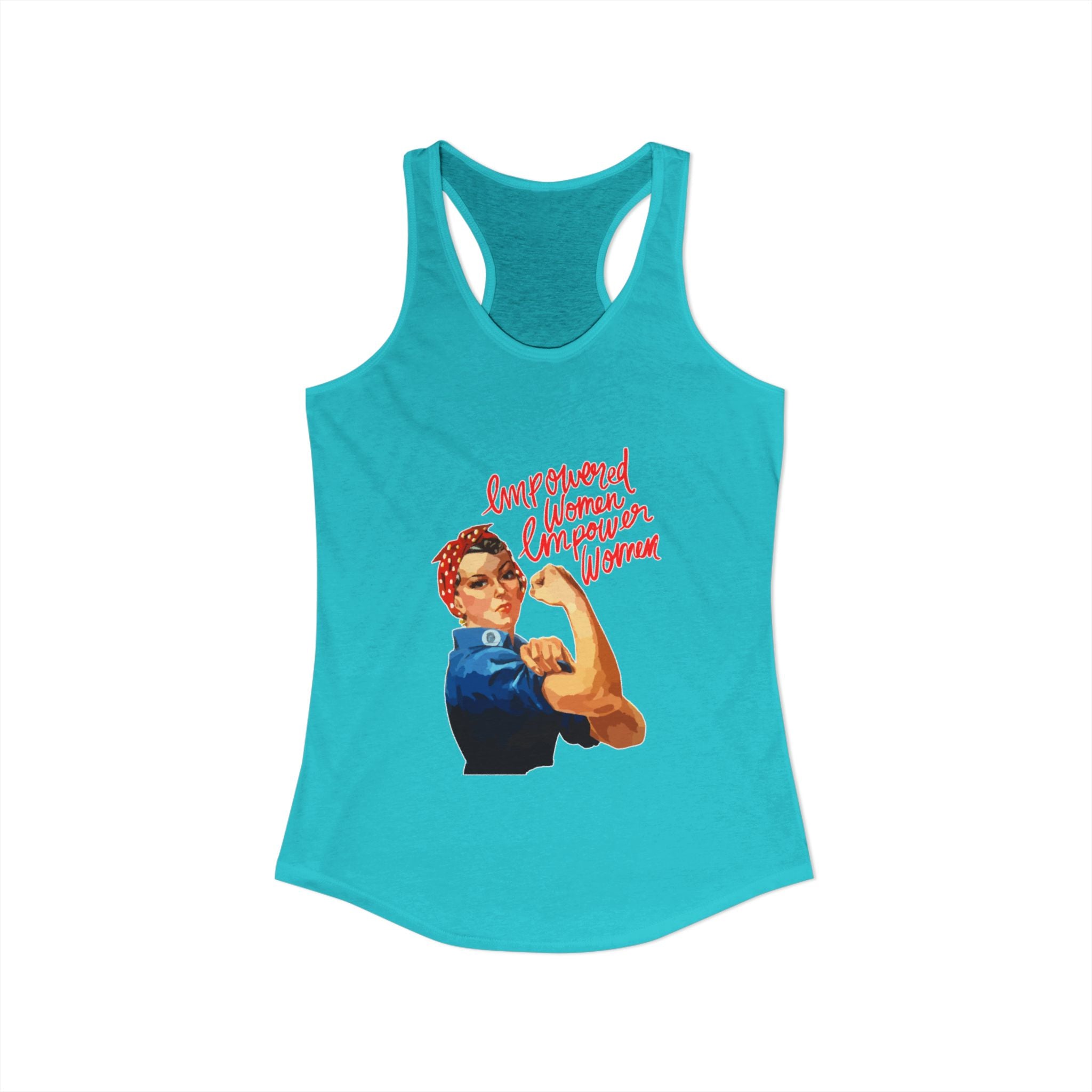 Personalize it! Women's Empowered Women Ideal Racerback Tank