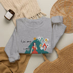 Crewneck Sweatshirt — "On My Way to Not Give a Shit" Retro Graphic