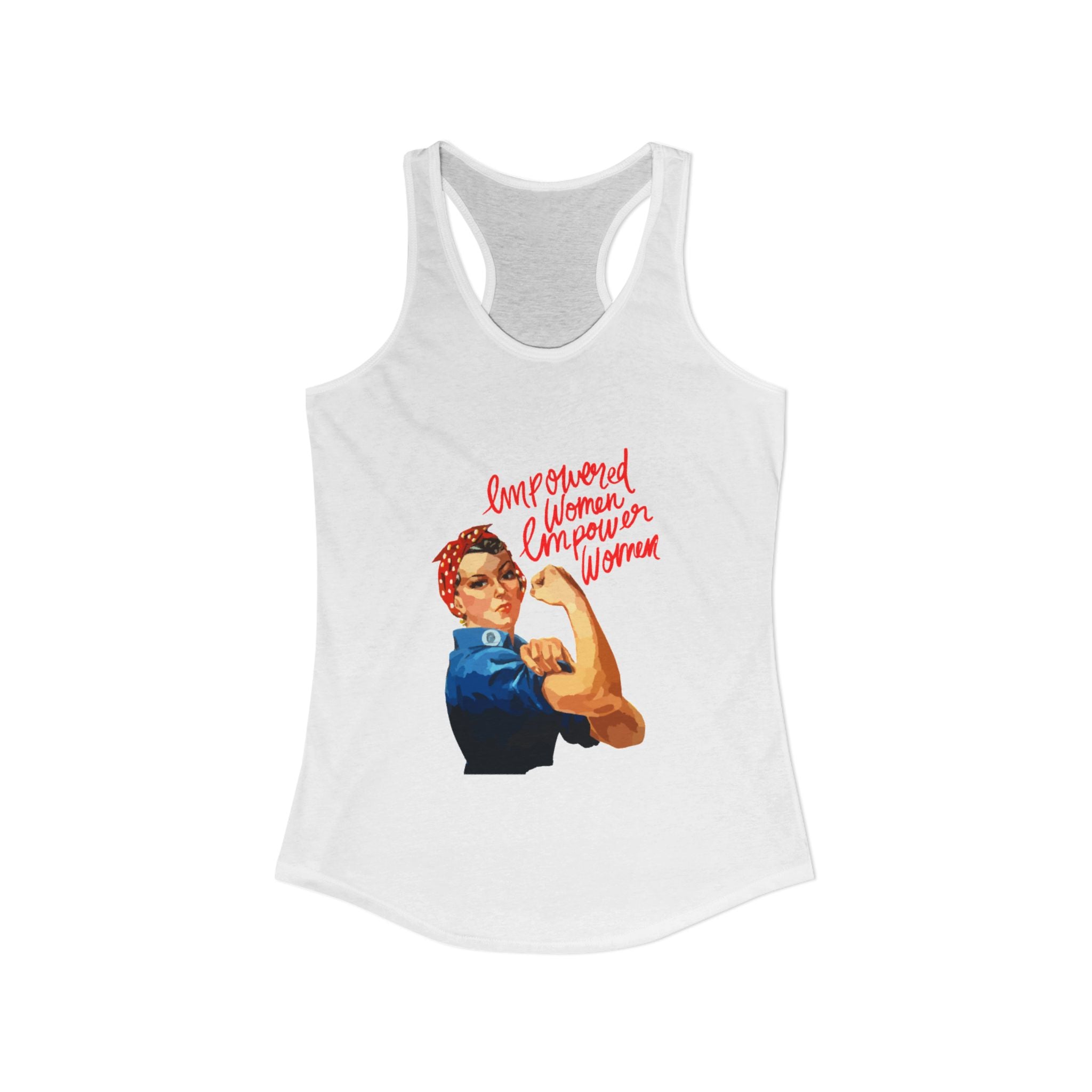 Personalize it! Women's Empowered Women Ideal Racerback Tank