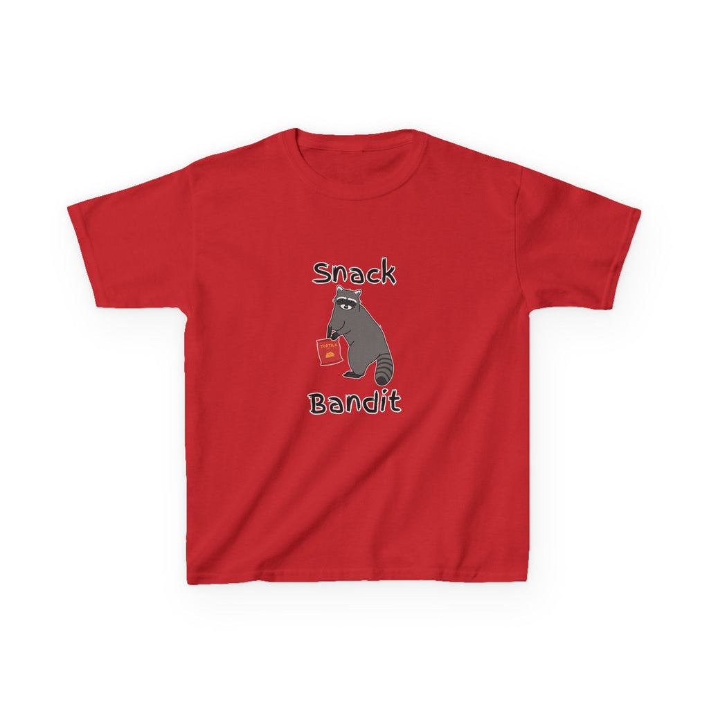 Youth "Snack Bandit" Raccoon Kid Graphic T-Shirt