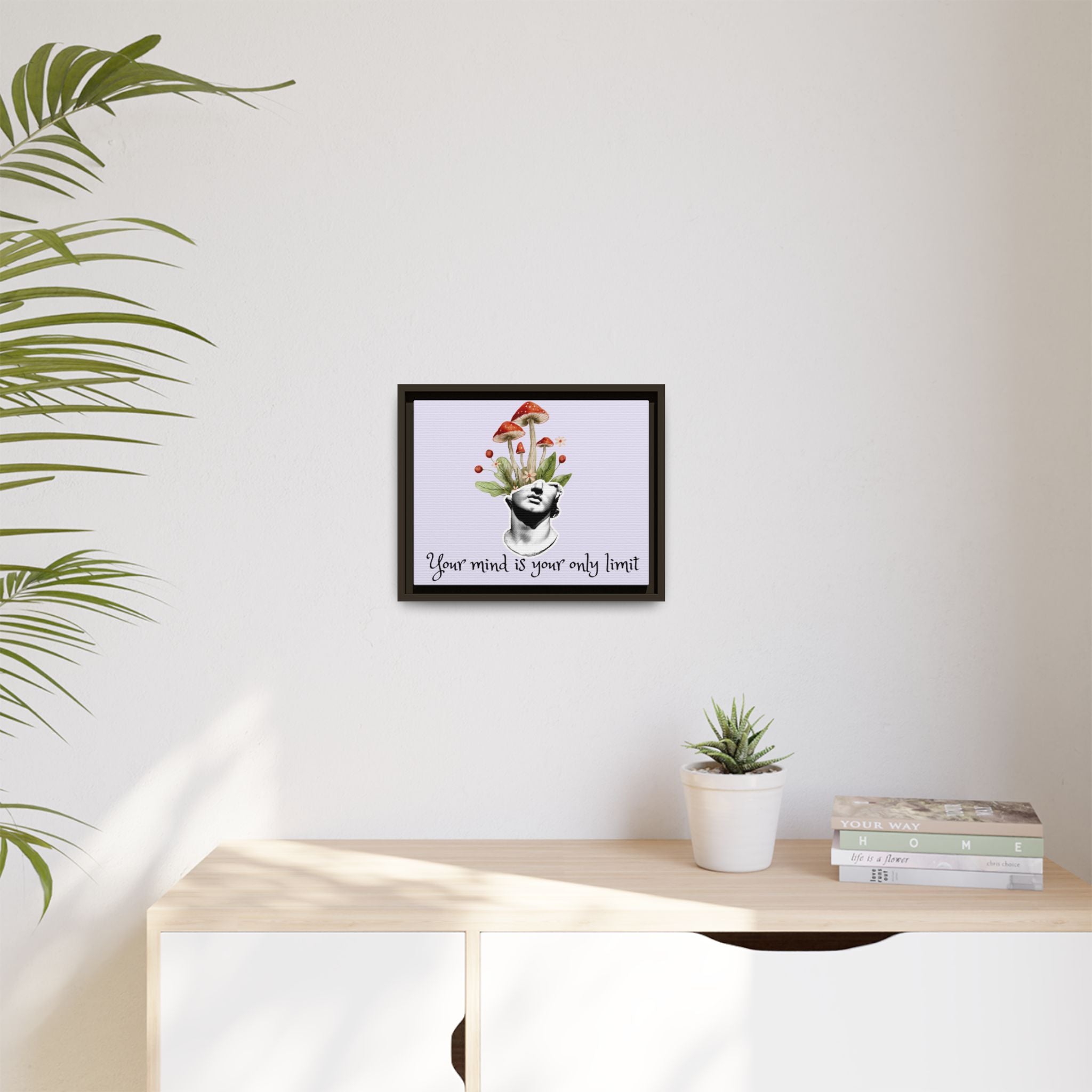 Personalize it! "Your Mind is Your Only Limit" Framed Canvas Wall Art