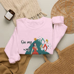 Crewneck Sweatshirt — "On My Way to Not Give a Shit" Retro Graphic