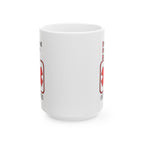 First Aid Coffee Mug — "Emotional Support Human-Do Not Touch" Emergency Medical Logo Ceramic Mug (11oz & 15oz)