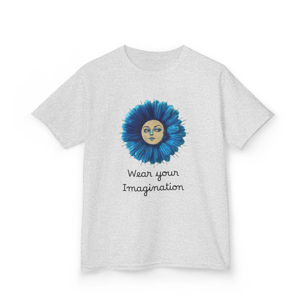 Personalize it! Youth 'Wear Your Imagination' Blue Flower Face Graphic