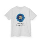 Personalize it! Youth 'Wear Your Imagination' Blue Flower Face Graphic