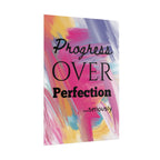 "Progress Over Perfection" – Motivational Wall Art for Office, Studio & Classroom