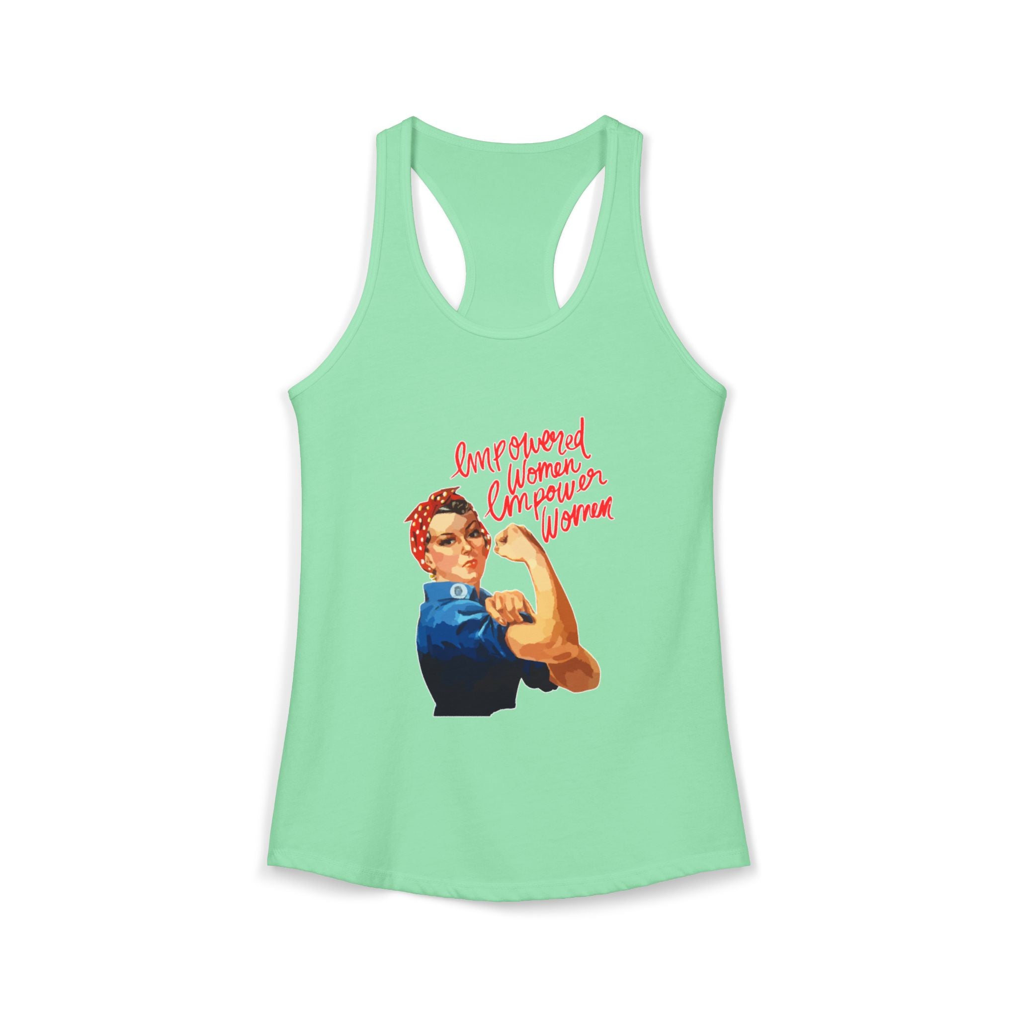 Personalize it! Women's Empowered Women Ideal Racerback Tank