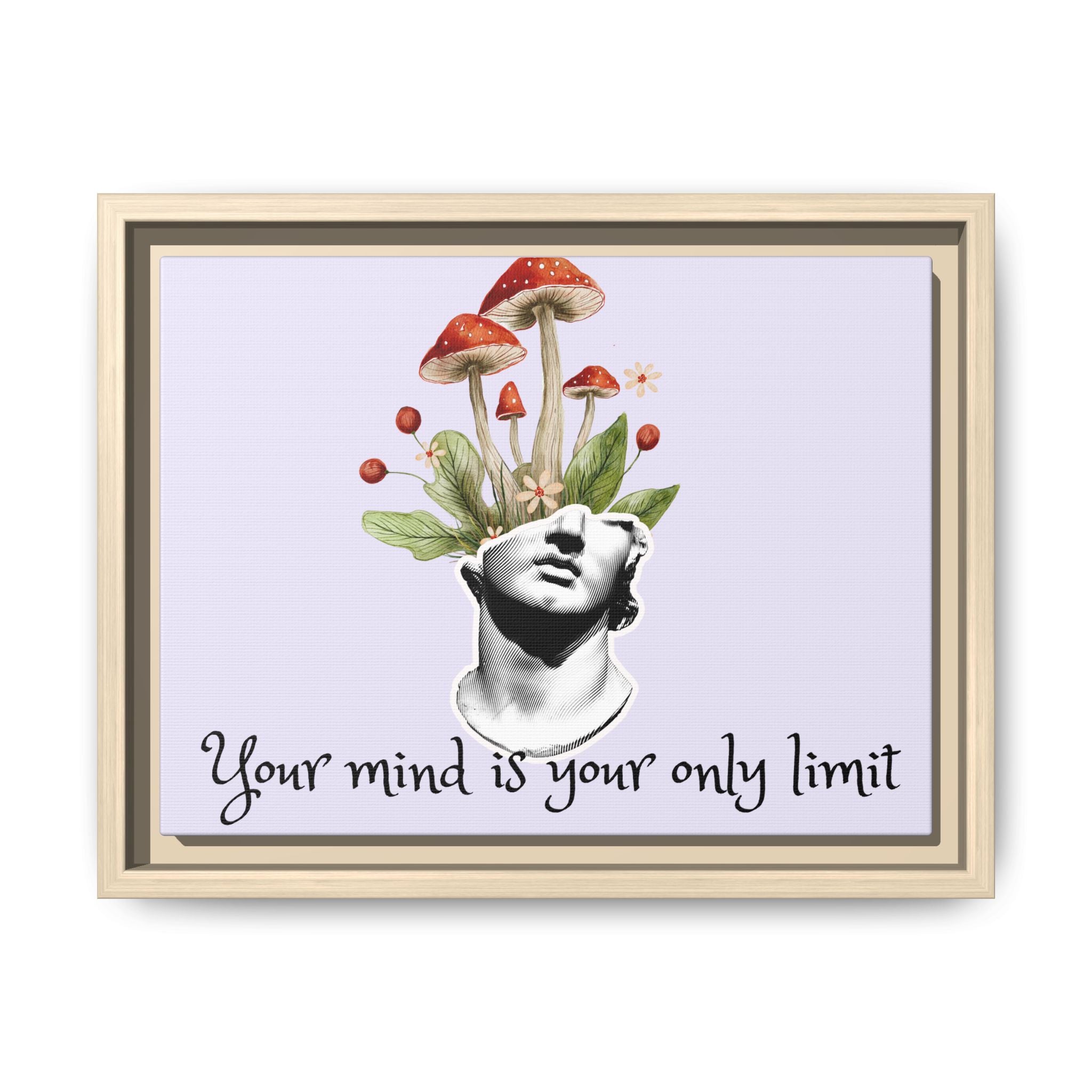 Personalize it! "Your Mind is Your Only Limit" Framed Canvas Wall Art