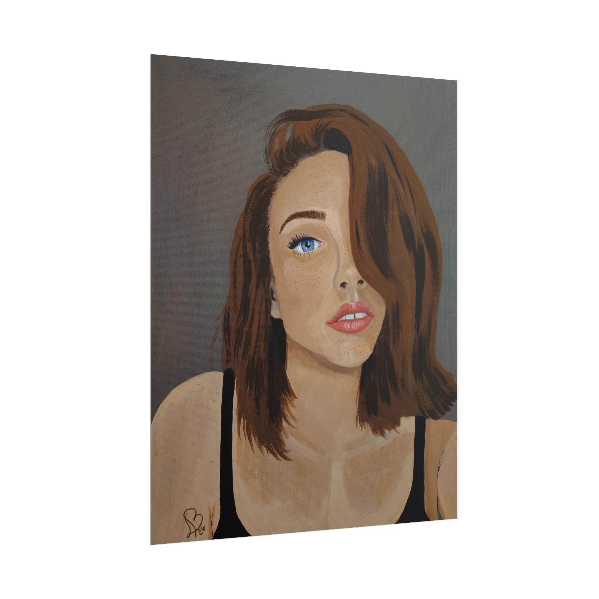 Rolled Poster — Portrait "Freckled Girl" Art Print
