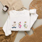 Silly Is The New Cool Sweatshirt — Cute Dancing Ducks Graphic Crewneck