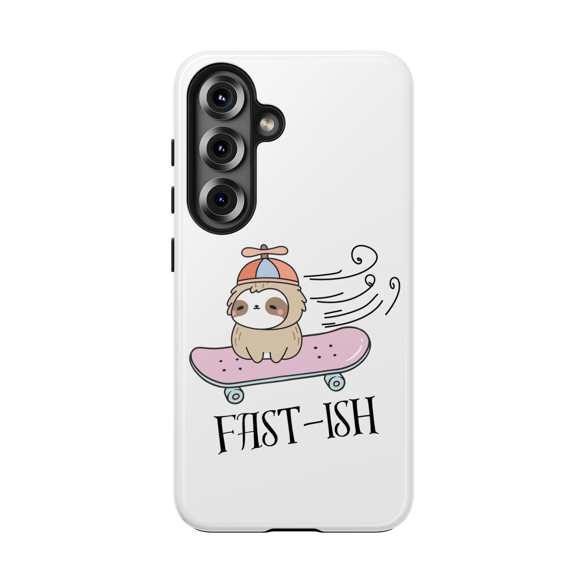 Phone Case — Cute Sloth on Skateboard "Fast-ish" Protective Tough Case