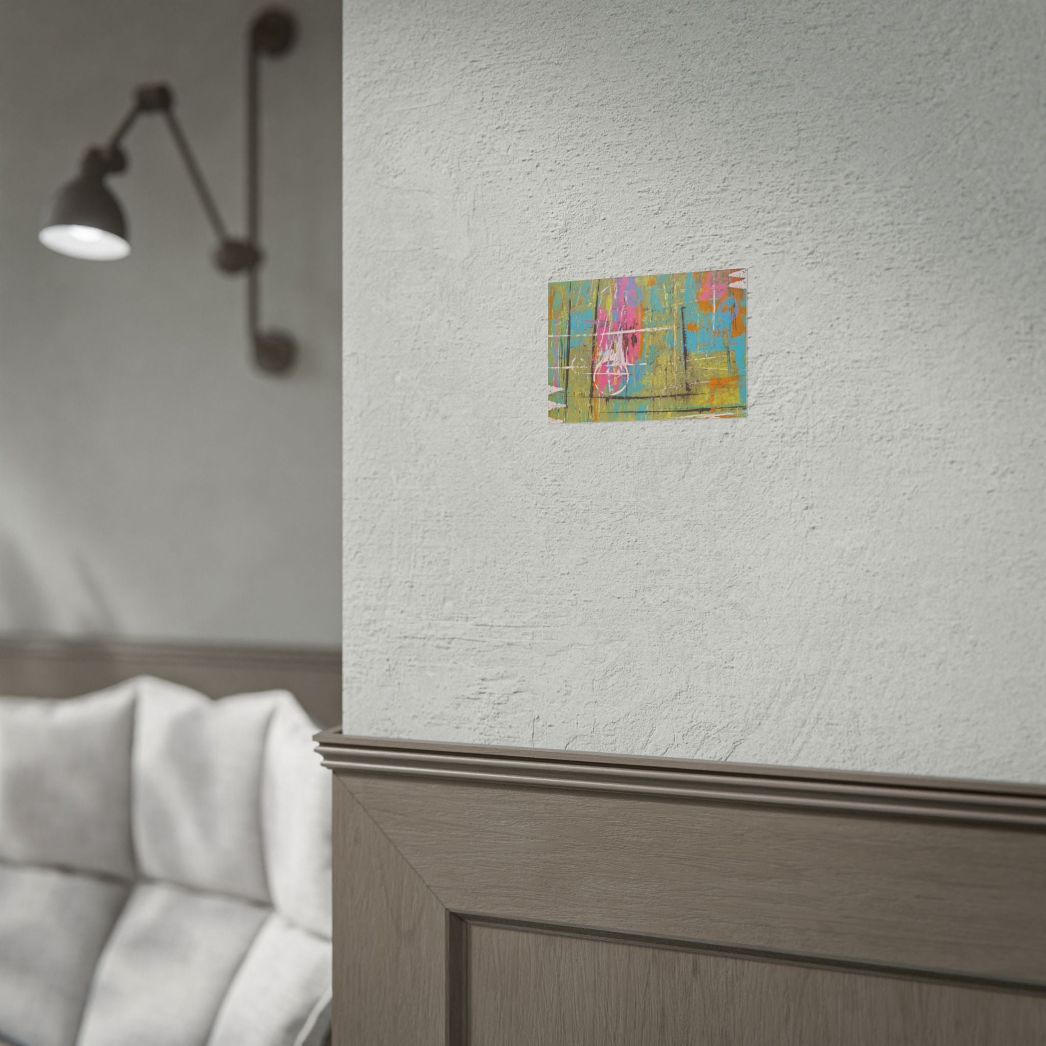 Abstract "1980s Puke" Color Splash Poster — Vibrant Modern Wall Art (Rolled Poster)
