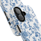 Bigfoot Floral Porcelain Tough Phone Case — Vintage Delft Pattern Protective Phone Case