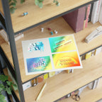 Vibrant Vibes Sticker Sheet – Artistry, Good Vibes & Wear Your Vibe Decals