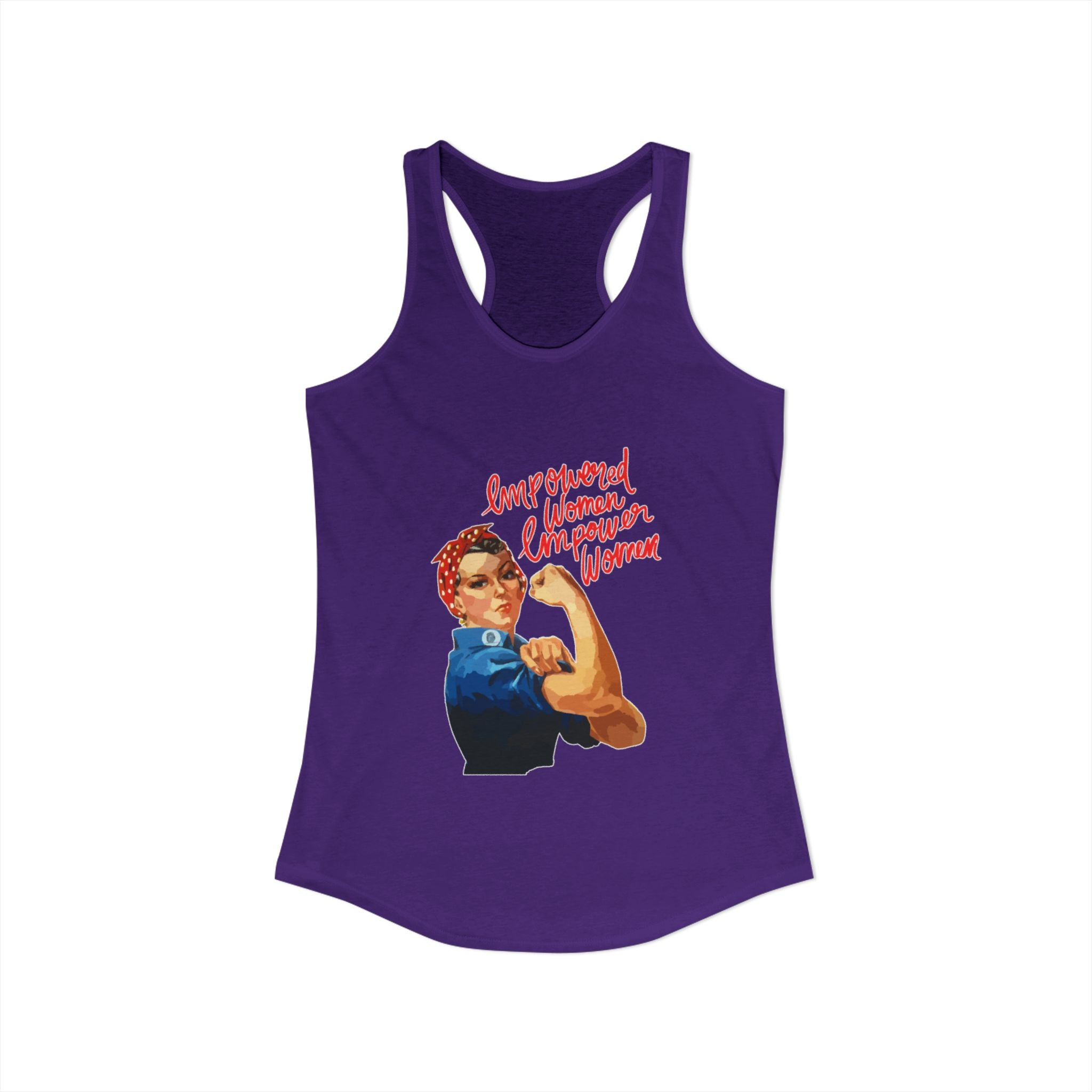 Personalize it! Women's Empowered Women Ideal Racerback Tank
