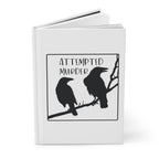 Attempted Murder Raven Hardcover Journal — Goth Bird Notebook