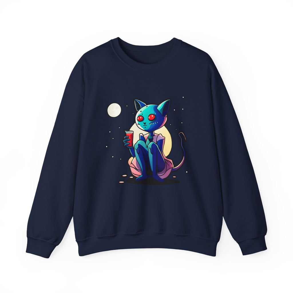 Alien Cat Crewneck Sweatshirt