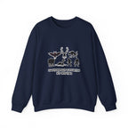 Crewneck Sweatshirt — "Emotionally Supported by Cryptids" Graphic