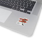 History & Mystery in Kansas City Podcast Sticker — “Always Time for True Crime” Kiss-Cut Microphone Decal
