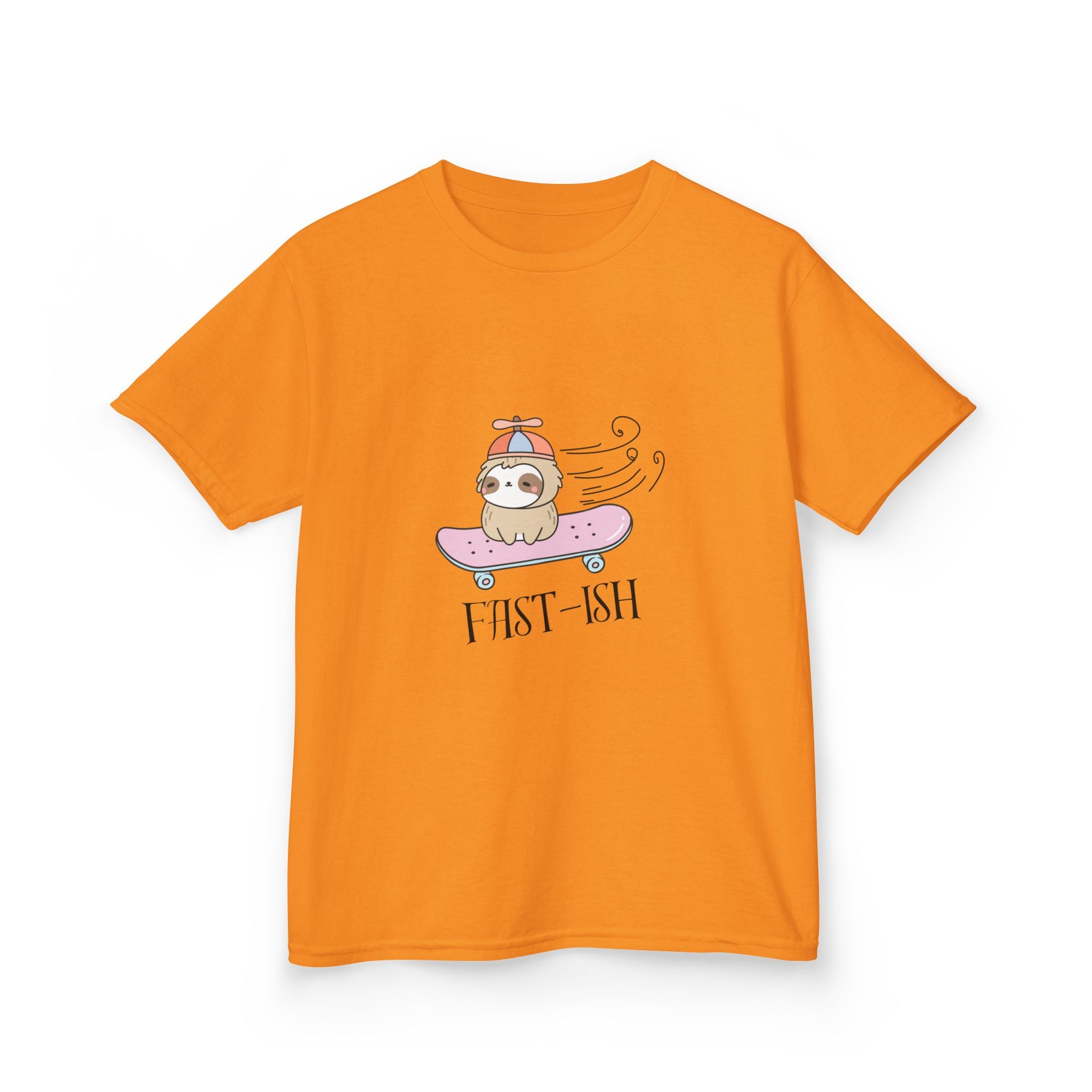 Youth 'Fast-ish' Sloth on Pink Board classic tee