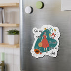 “On My Way to Not Give a Shit” Die-Cut Fridge Magnet