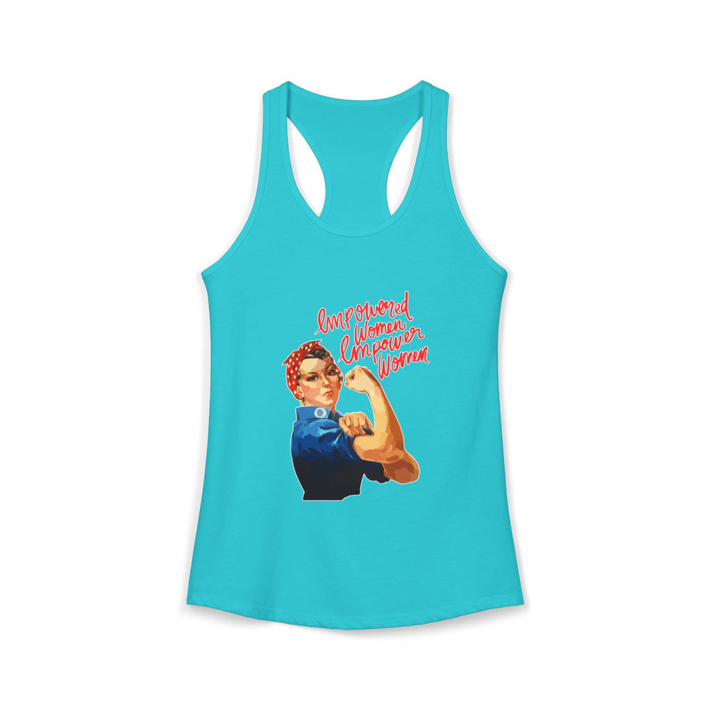 Personalize it! Women's Empowered Women Ideal Racerback Tank