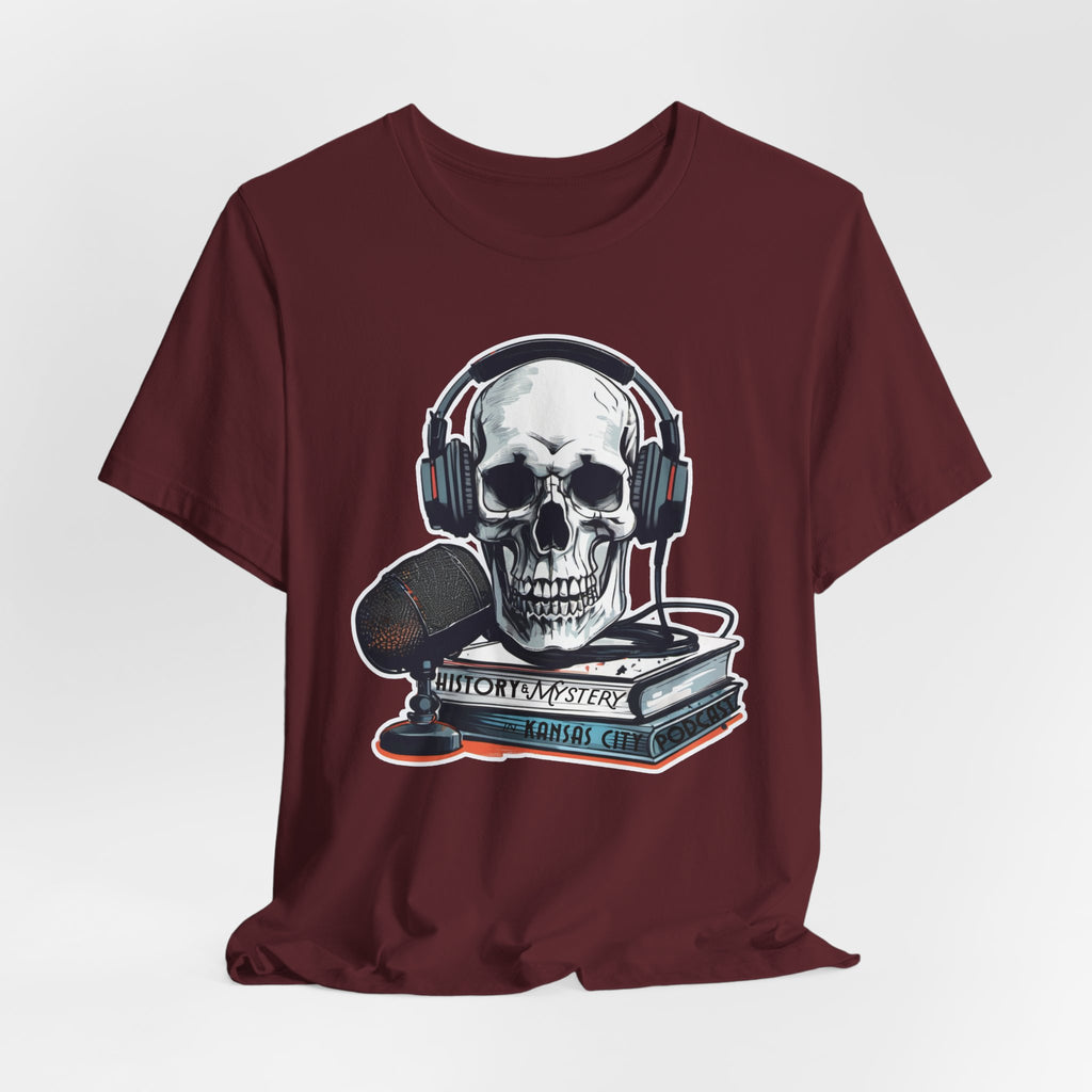 Unisex History & Mystery in Kansas City Podcast Jersey Short Sleeve Tee