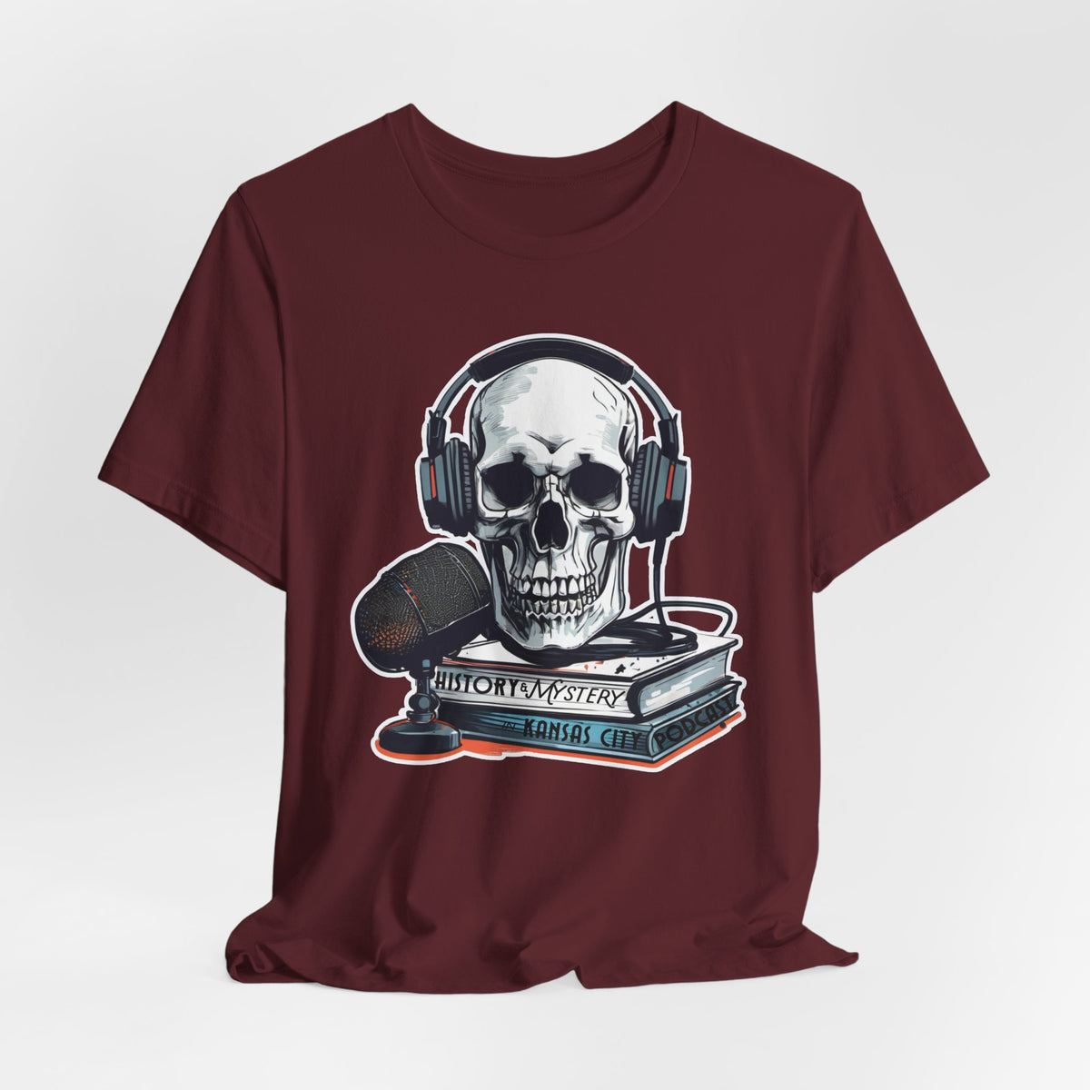 Unisex History & Mystery in Kansas City Podcast Jersey Short Sleeve Tee