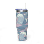 Nessie Waves 40oz Vacuum Tumbler — Insulated Travel Mug