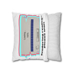 Square Pillowcase — "Rendering Reality... Please Wait" Retro Loading Bar Decorative Pillowcase