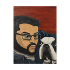 Rolled Poster — Boy and His Dog Portrait Art Print