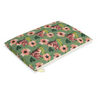 Floral Squonk Accessory Pouch — Cute Cryptid Makeup & Travel Zipper Bag