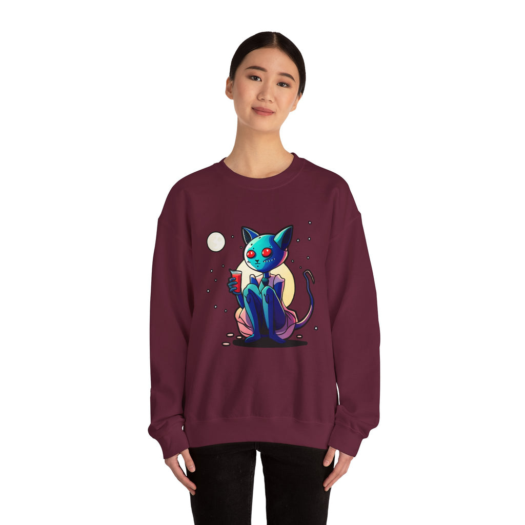 Alien Cat Crewneck Sweatshirt