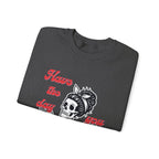 Skeleton 'Have the Day You Deserve' Crewneck Sweatshirt