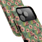 Floral Squonk Pattern Impact Phone Case — Protective iPhone Cover with Pink Flowers