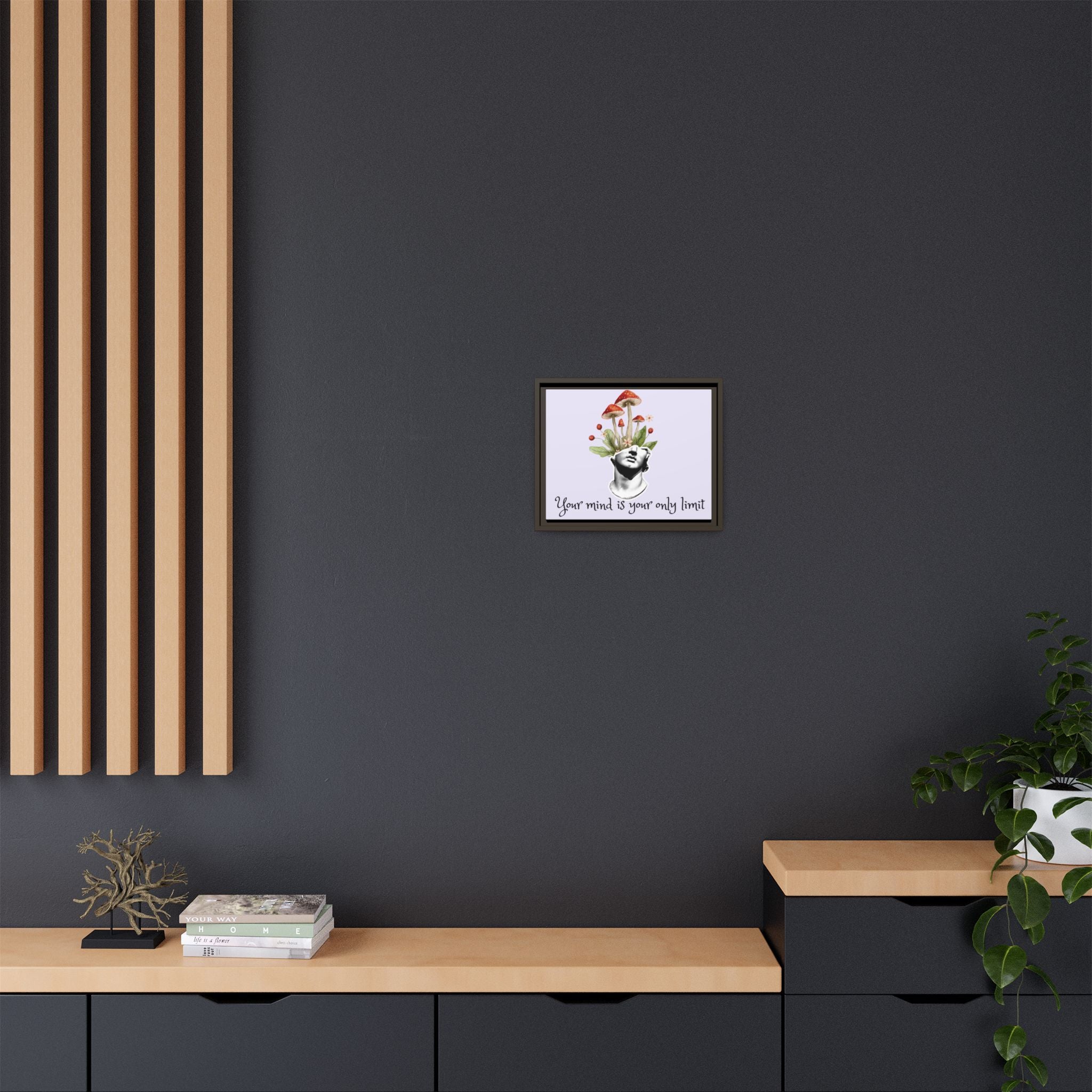 Personalize it! "Your Mind is Your Only Limit" Framed Canvas Wall Art