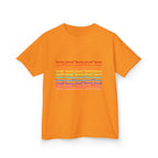 Youth Rainbow Dachshund Pattern Cute Dog Graphic Tee