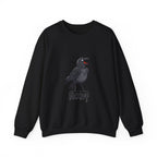 Crewneck Sweatshirt — Screaming Crow Graphic with "FUC AWF" Text