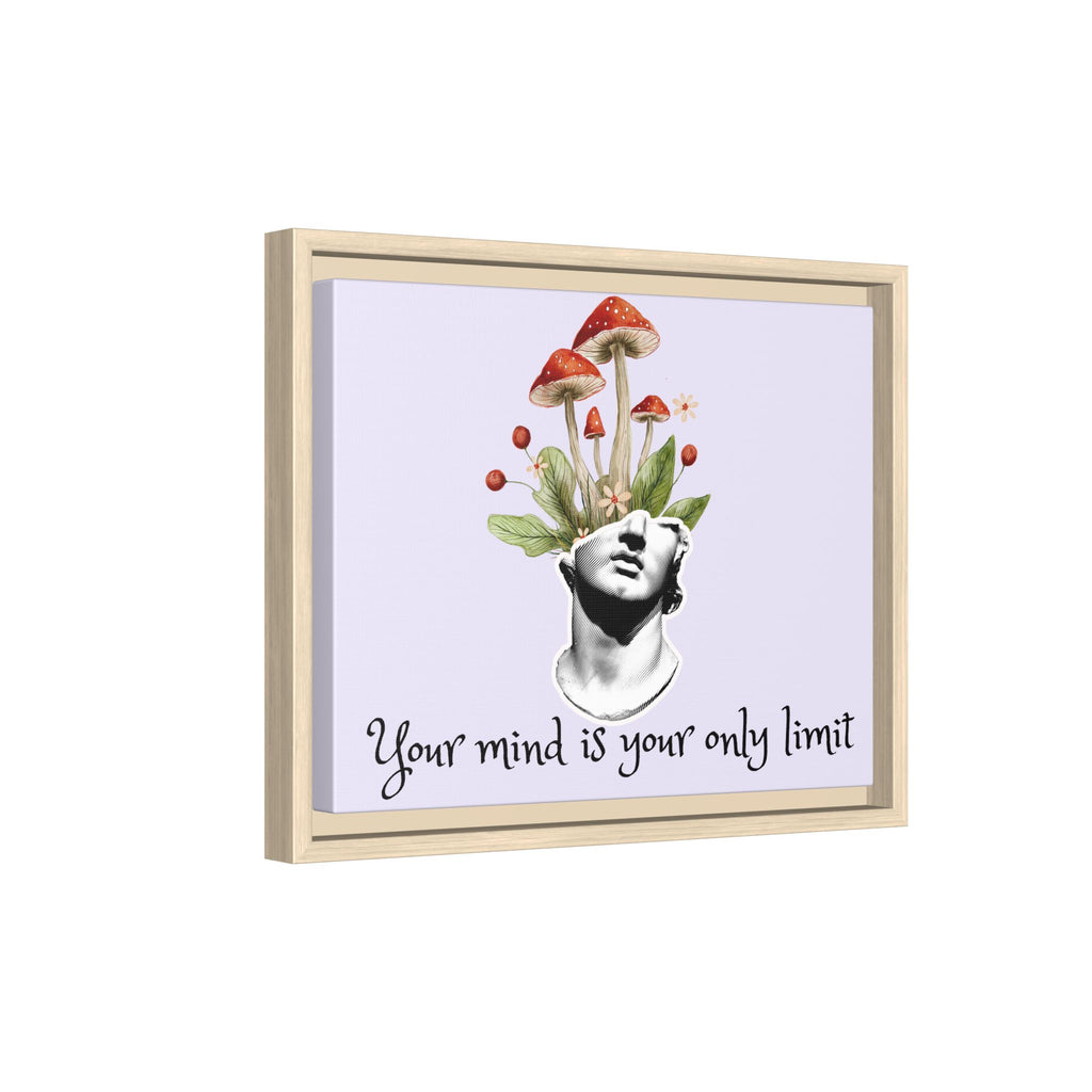 Personalize it! "Your Mind is Your Only Limit" Framed Canvas Wall Art