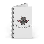 Kawaii 'I'm Just a Little Batty' Spiral Journal