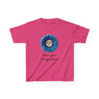 Personalize it! Youth 'Wear Your Imagination' Blue Flower Face Graphic